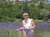Painting in the lavender fields